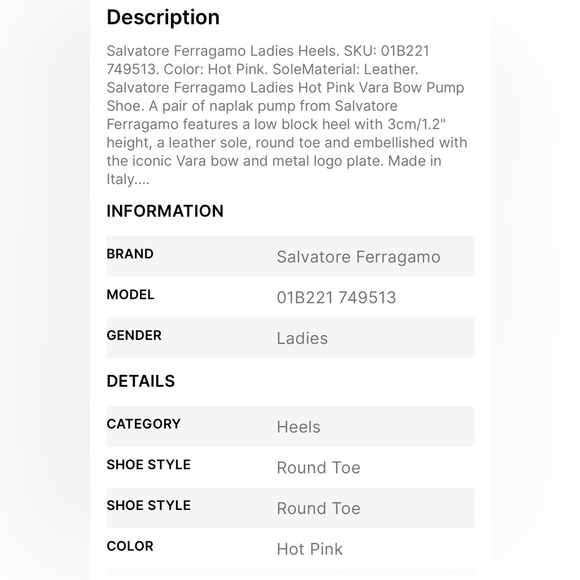 Salvatore Ferragamo | Vara Bow Pump | Patent Leather | Hot Pink | Size 8 - Picture 3 of 15